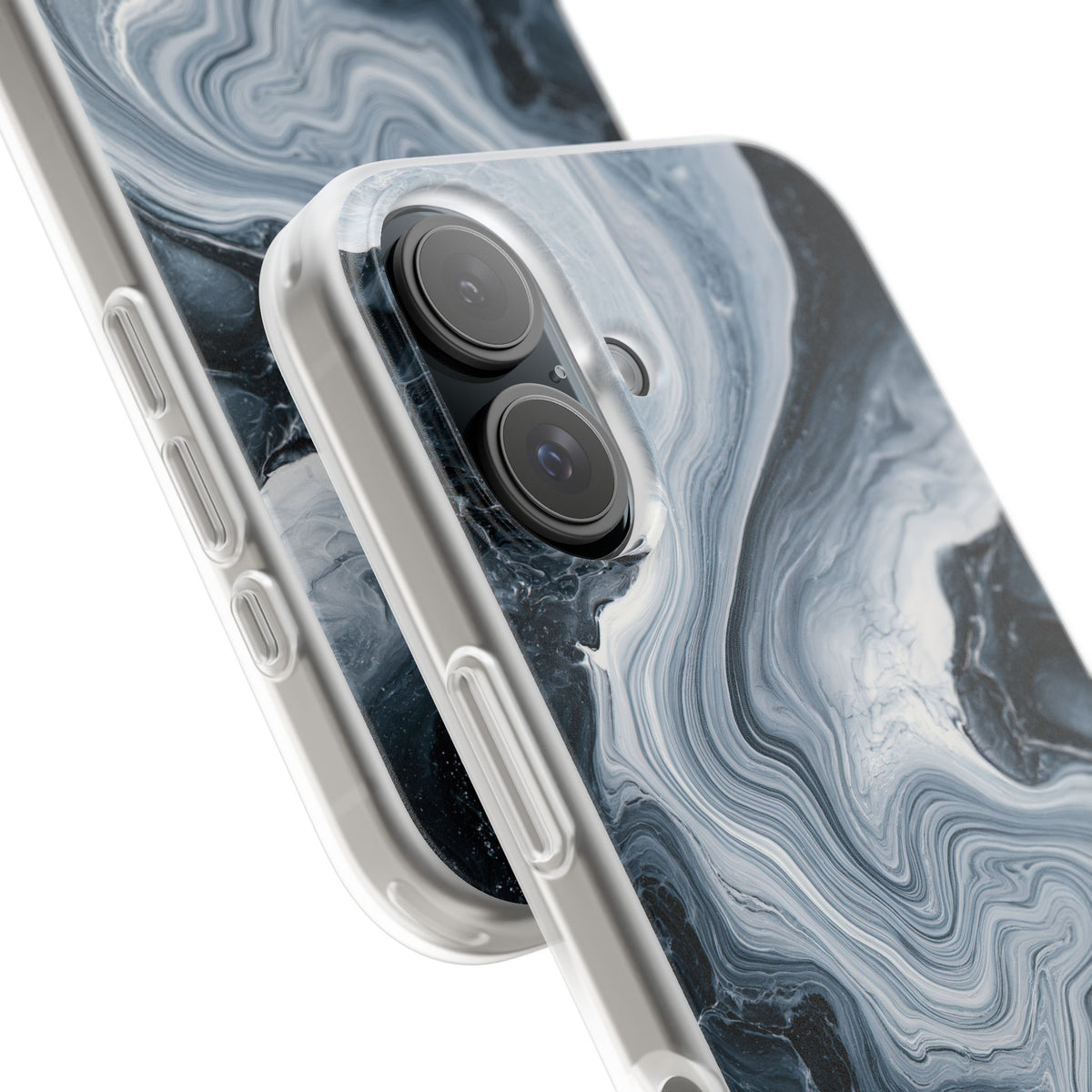 Suminagashi Ink Flow · Lite Phone Case for iPhone ·  Grey