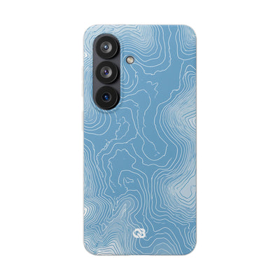 Glacial Basin Topo · Lite Phone Case for Samsung · Blue