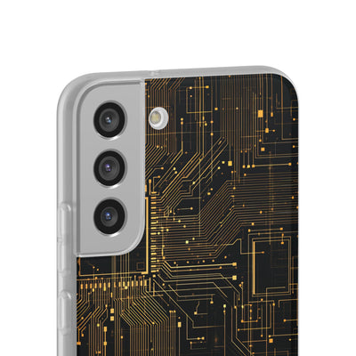 Gold Lite Phone Case for Samsung - Amber Core Mainframe