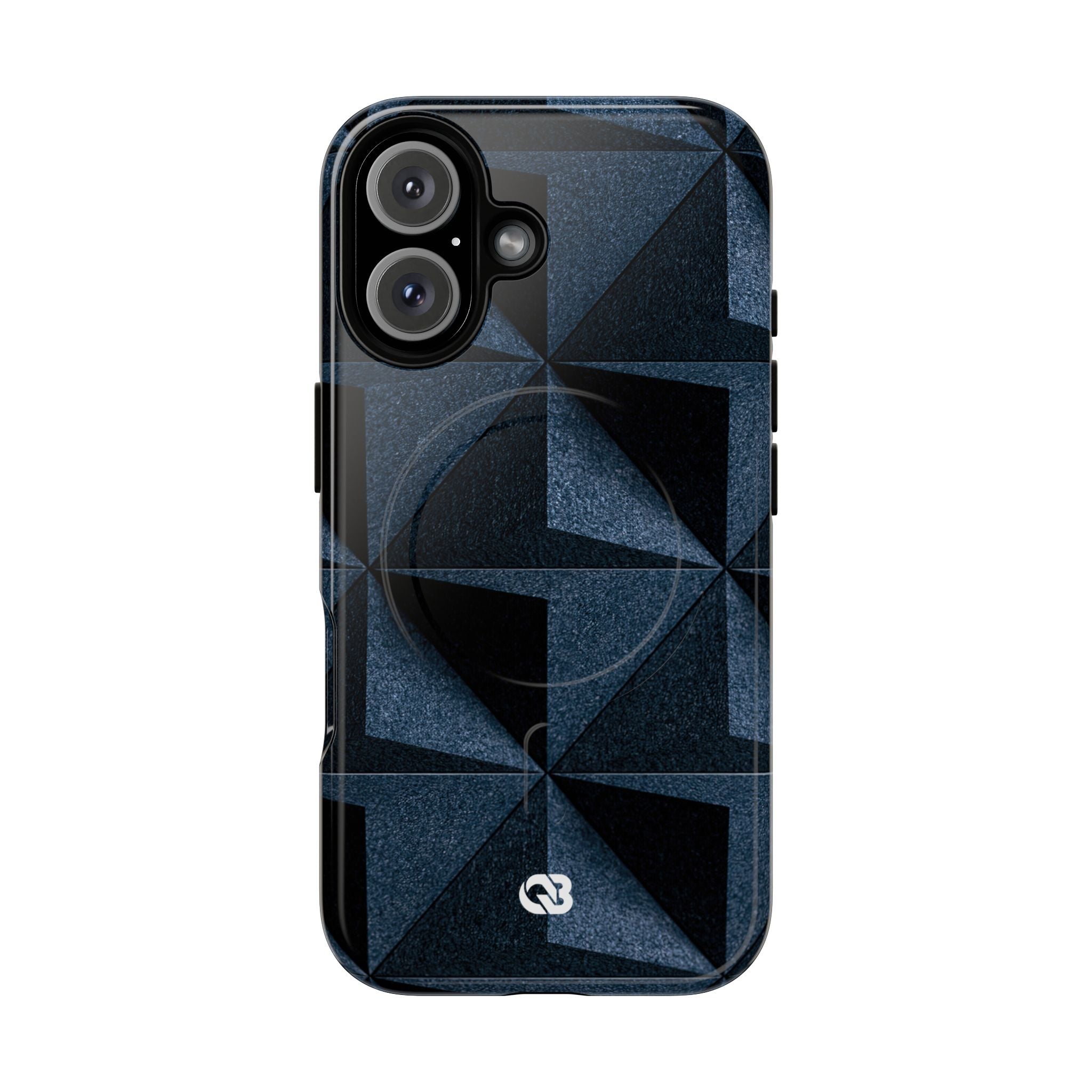 Blue Tough 2.0 Magsafe Phone Case for iPhone - Indigo Basalt Facets