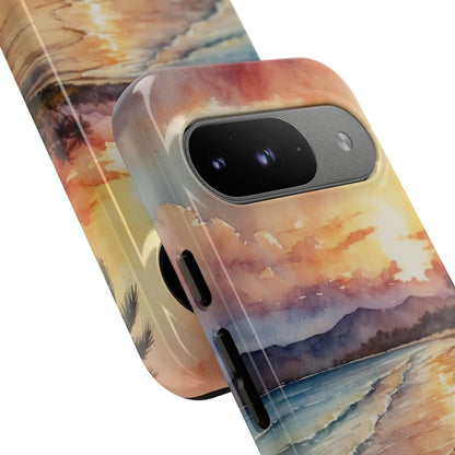 Sonnenuntergangsreflexion Google Pixel 9 Case - Tough