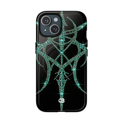 Teal Cyber Sigil · Tough 2.0 Magnetic Phone Case for iPhone · Teal