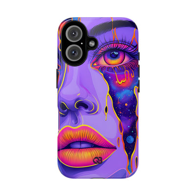 Violet Cosmic Gaze · Tough Custodia per iPhone