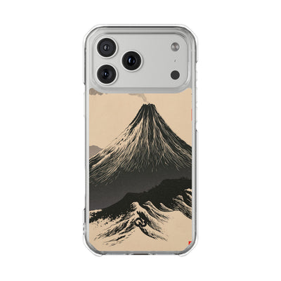 Beige Impact MagSafe Phone Case for iPhone - Obsidian Ink Summit