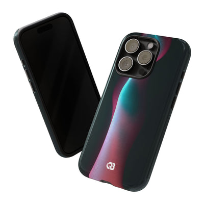 Neon Pixel Flow · Tough Phone Case for iPhone · Black