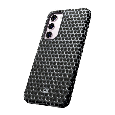 Silver Tough Phone Case for Samsung - Brutalist Steel Mesh
