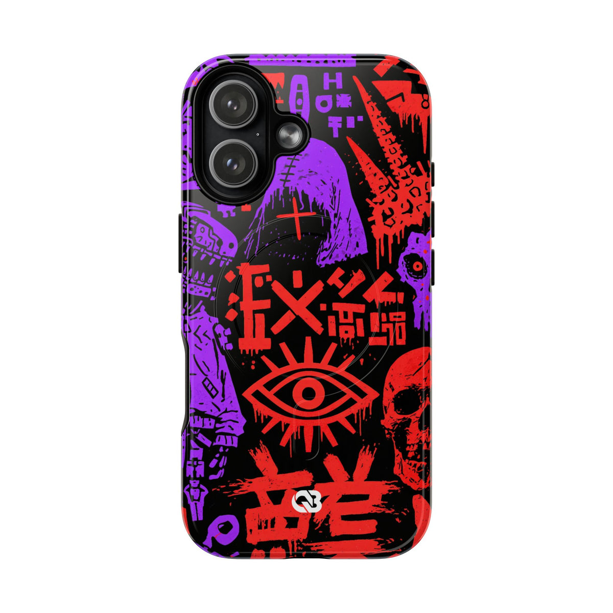 Underground Cyber Glyphs · Tough 2.0 Magnetic Phone Case for iPhone · Black