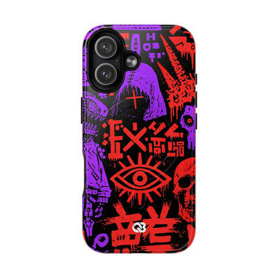 Underground Cyber Glyphs · Tough 2.0 Magnetic Phone Case for iPhone · Black