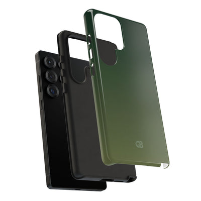 Green Tough Phone Case for Samsung - Shadow Moss Grain