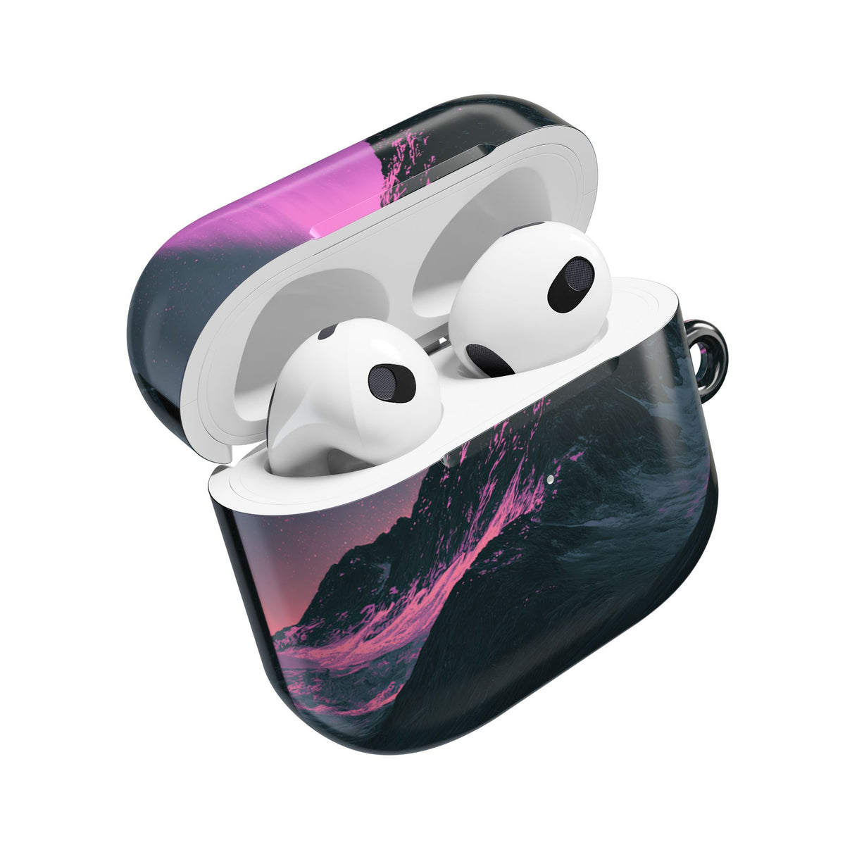 Arctic Aurora Summit · Hard Case for AirPods & AirPods Pro · Black