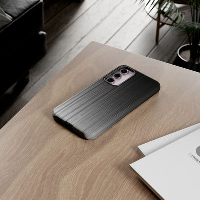 Grey Tough Phone Case for Samsung - Static Vertical Dither
