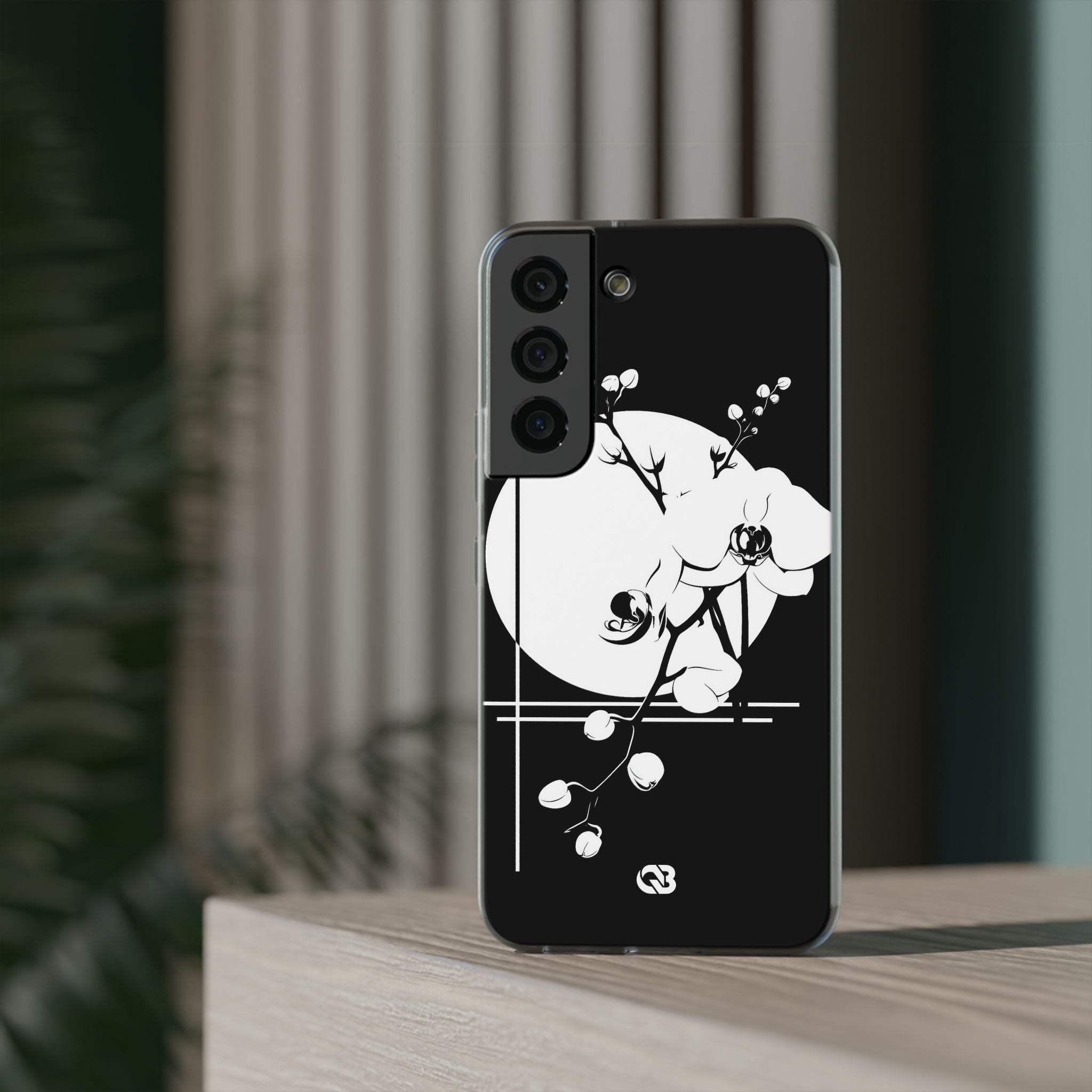 Black Lite Phone Case for Samsung - Lunar Orchid Grid