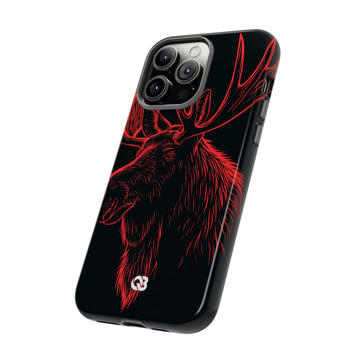 Nordic Elk · Tough Phone Case for iPhone · Black