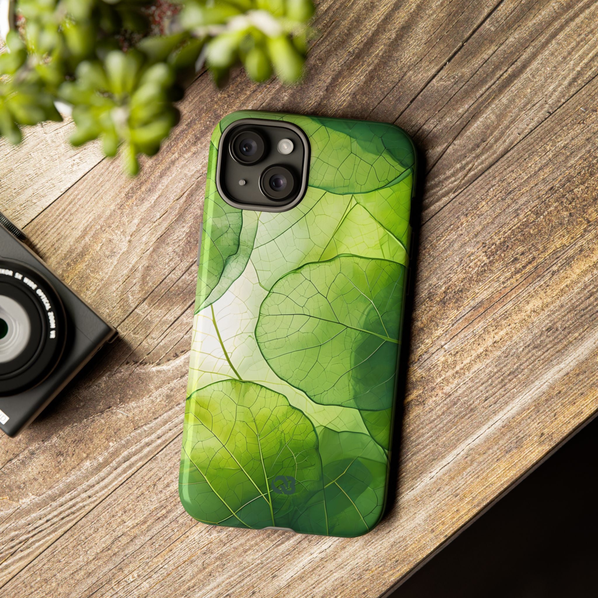 Emerald Leaf Veins · Tough Phone Case for iPhone