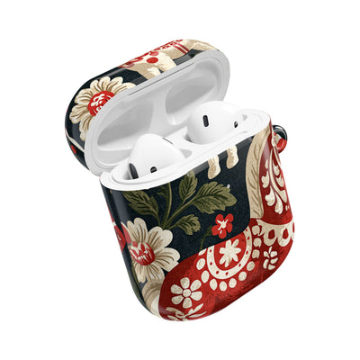 Nordic Dala Meadow · Hard Case for AirPods & AirPods Pro · Red