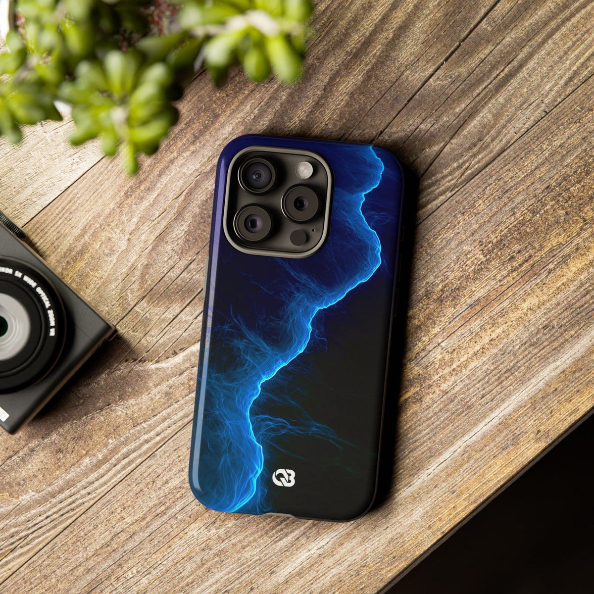 Electric Azure Drift · Tough Phone Case for iPhone · Blue
