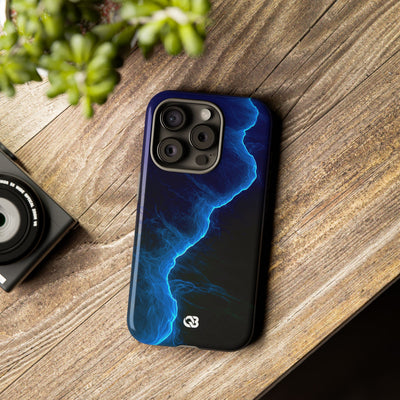 Electric Azure Drift · Tough Phone Case for iPhone · Blue