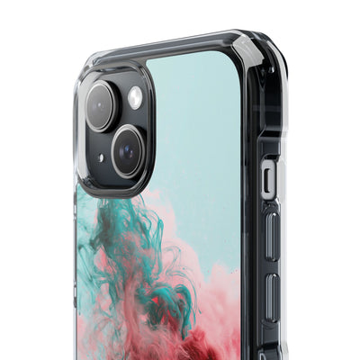 Sonic Bloom · Clear Impact Magnetic Phone Case for iPhone · Red