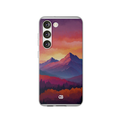 Crimson Mountain Dusk · Soft Handyhülle für Samsung