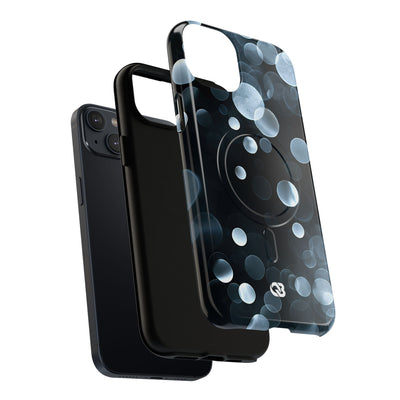 Black Tough 2.0 Magsafe Phone Case for iPhone - Silver Orbit Glow