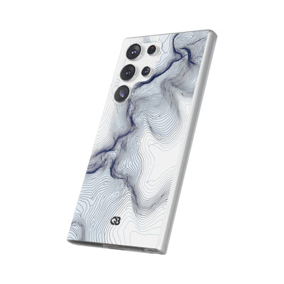White Lite Phone Case for Samsung - Nordic Ridge Topo