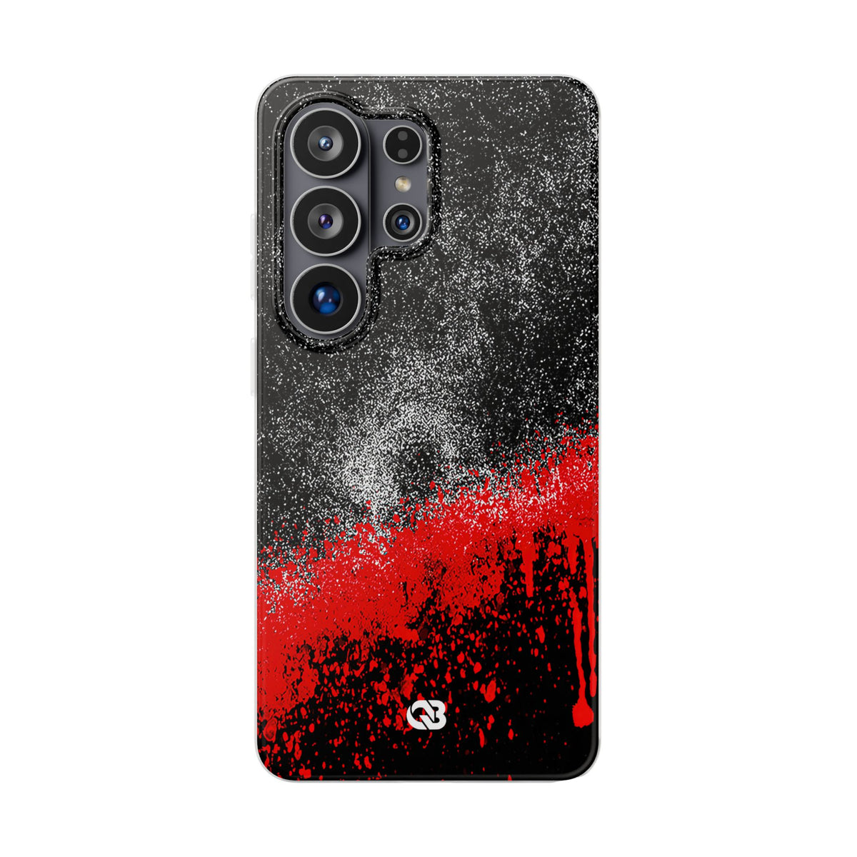 Crimson Noir Drip · Lite Phone Case for Samsung · Black