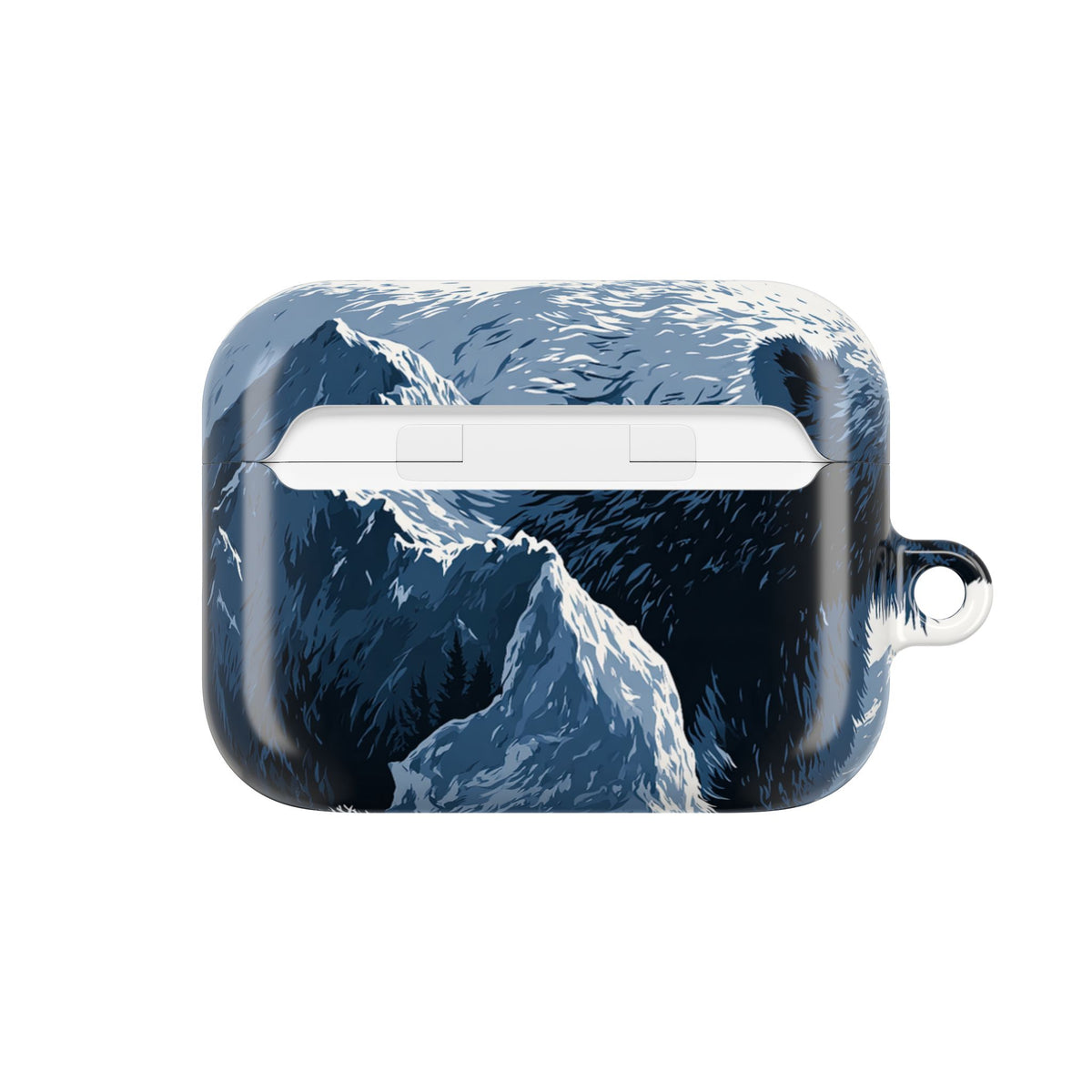Fjord Summit Bear · Hard Case for AirPods & AirPods Pro · Blue
