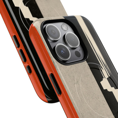 Orange Tough 2.0 Magsafe Phone Case for iPhone - Orange Monolith Rift