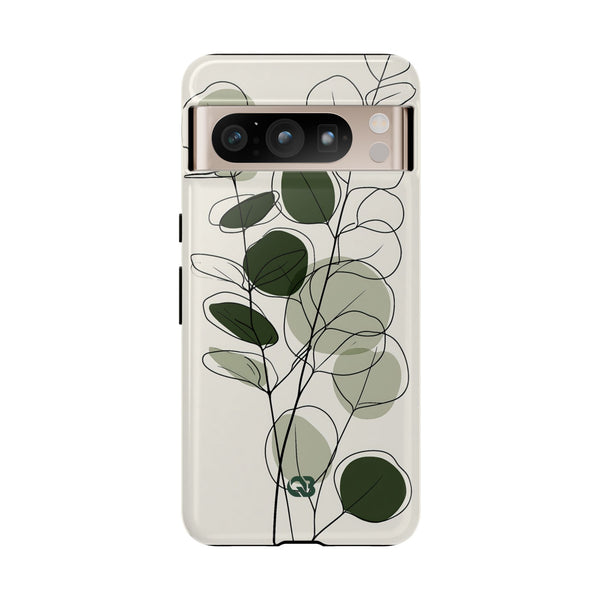 Eucalyptus Foliage Study · Tough Phone Case for Pixel ·  Green