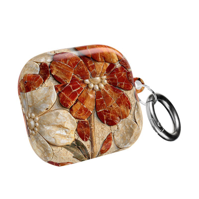 Carnelian Pearl Bloom · Hard Case for AirPods & AirPods Pro · Orange