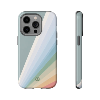 Green Tough Phone Case for iPhone - Sage Prism Beam
