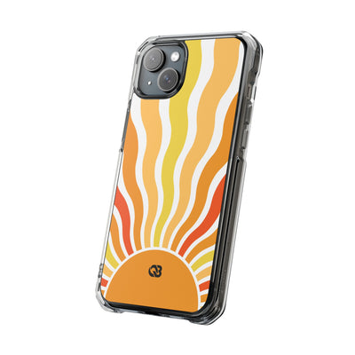 Amber Solar Waves · Impact Phone Case for iPhone · Magsafe