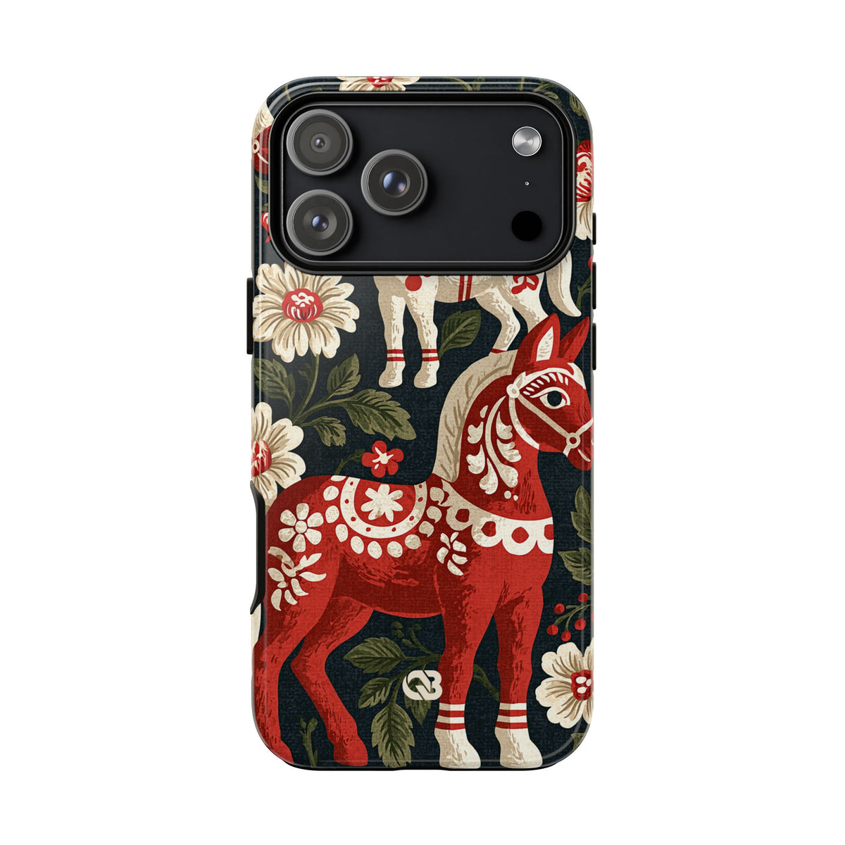Nordic Dala Meadow · Tough Phone Case for iPhone · Red