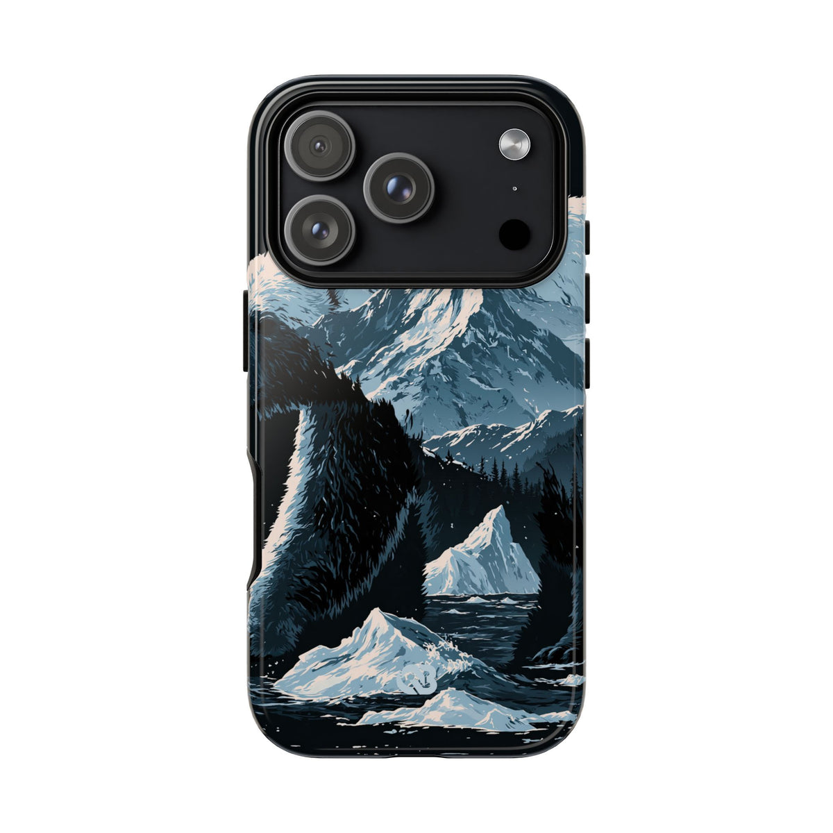 Nordic Arctic Bear · Tough Phone Case for iPhone · Black