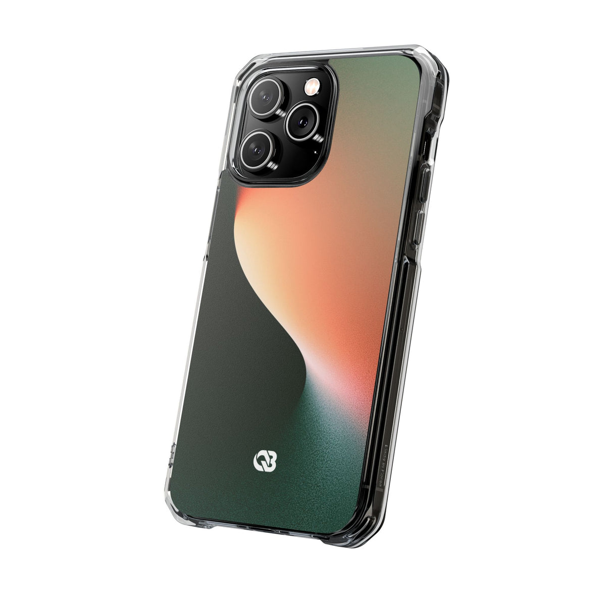Luminous Arc · Clear Impact Magnetic Phone Case for iPhone · Green