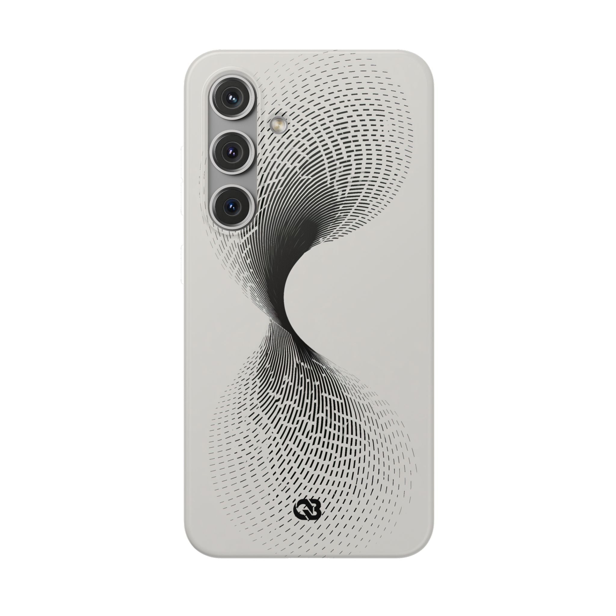 White Lite Phone Case for Samsung - Linear Torsion Grid