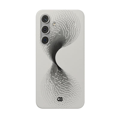 White Lite Phone Case for Samsung - Linear Torsion Grid