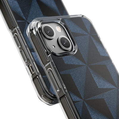 Blue Impact MagSafe Phone Case for iPhone - Indigo Basalt Facets