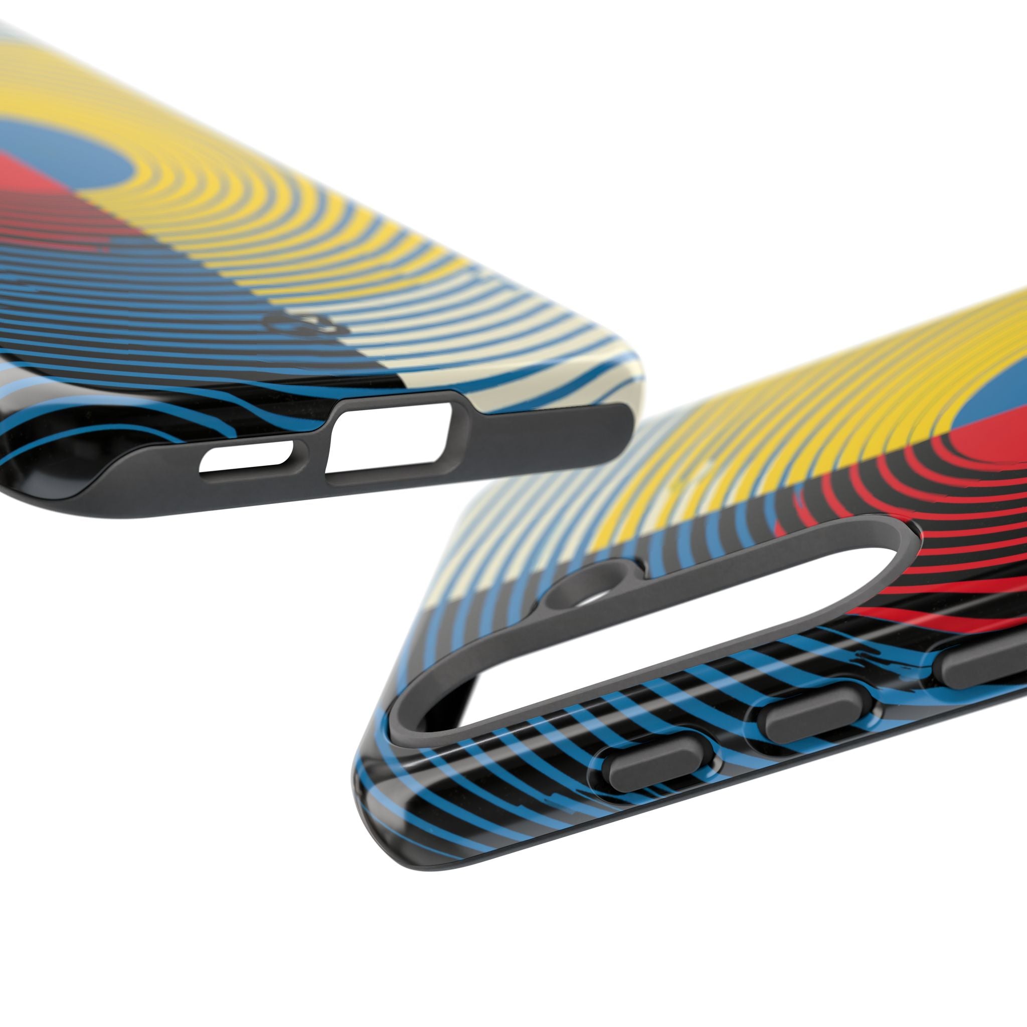 Blue Tough Phone Case for Samsung - Primary Circuit Orbit