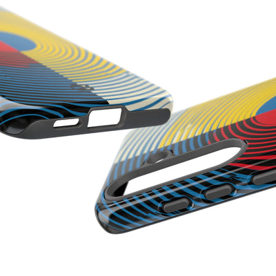 Blue Tough Phone Case for Samsung - Primary Circuit Orbit