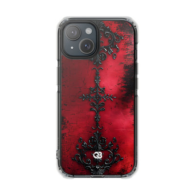 Crimson Gothic Filigree · Impact Phone Case for iPhone · Magsafe