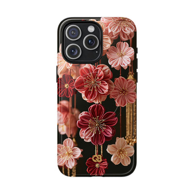 Silk Blossom Kanzashi · Tough 2.0 Magnetic Phone Case for iPhone · Pink