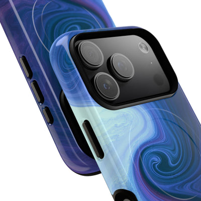 Azure Fluid Swirl · Tough 2.0 Magnetic Phone Case for iPhone · Blue