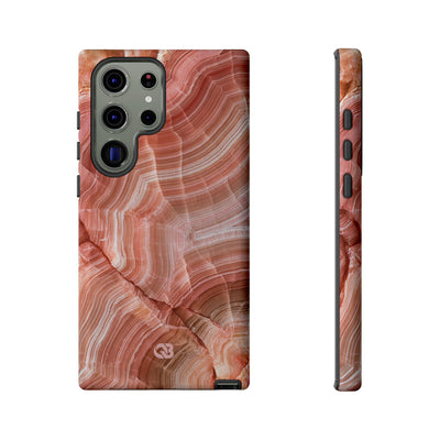 Blushing Rose Strata · Tough Phone Case for Samsung · Pink