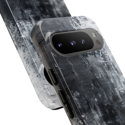 Textured Blackscape Google Pixel 9 Pro Case - Tough