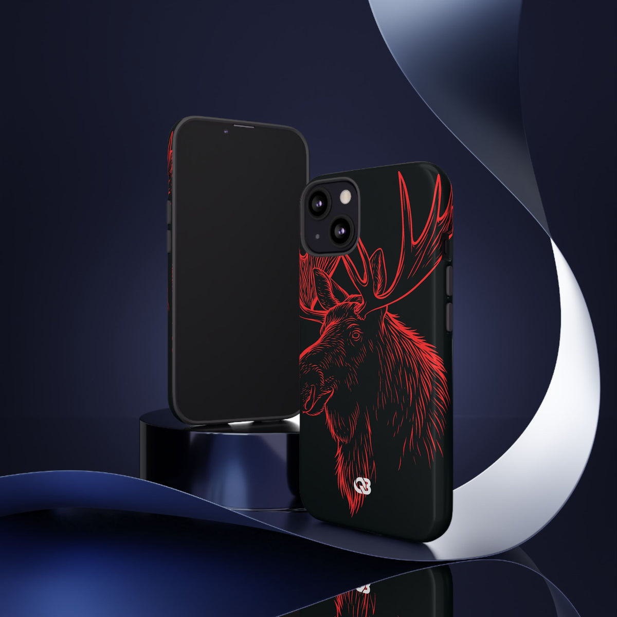 Nordic Elk · Tough Phone Case for iPhone · Black