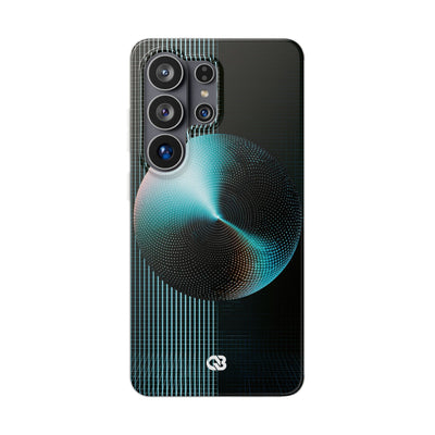 Blue Lite Phone Case for Samsung - Cyan Vector Sphere