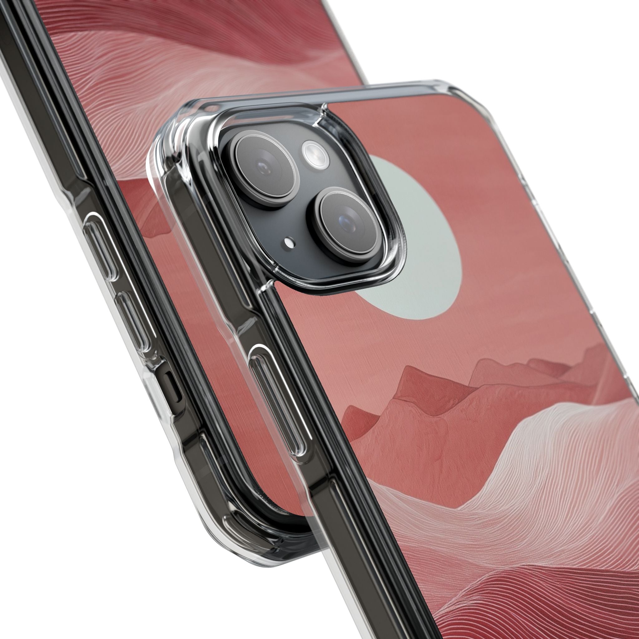 White Orb Dunes iPhone 15 Plus Case - Impact