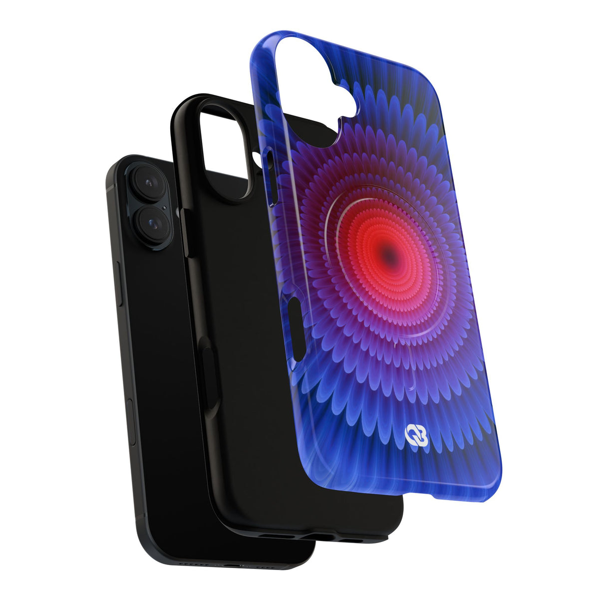 Radial Spectrum Bloom · Tough 2.0 Magnetic Phone Case for iPhone · Blue