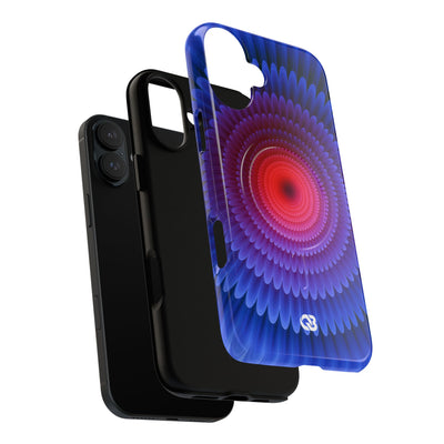 Radial Spectrum Bloom · Tough 2.0 Magnetic Phone Case for iPhone · Blue